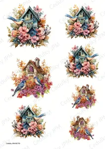 Rýžový a Soft  papír  A4 pro decoupage- R0759