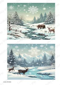Rýžový a Soft  papír  A4 pro decoupage - R0003