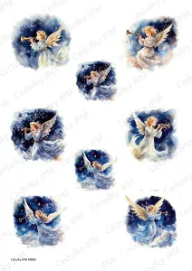Rýžový a Soft  papír  A4 pro decoupage - R0005
