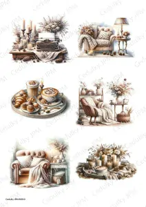 Rýžový a Soft  papír  A4 pro decoupage- R0010