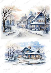Rýžový a Soft  papír  A4 pro decoupage- R0014