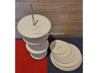 Kruhová forma pro pletení s papírem