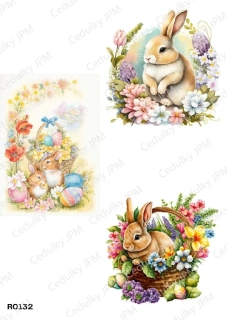Rýžový a Soft  papír  A4 pro decoupage- R0132