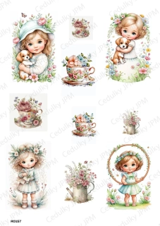 Rýžový a Soft  papír  A4 pro decoupage- R0157