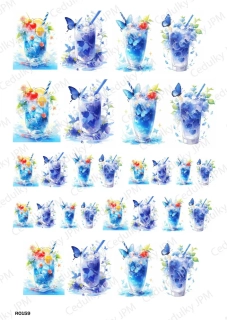 Rýžový a Soft papír A4 pro decoupage- R0159