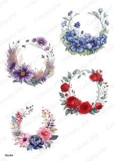 Rýžový a Soft  papír  A4 pro decoupage- R0164