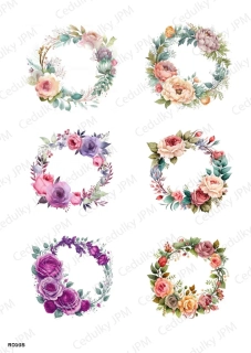 Rýžový a Soft  papír  A4 pro decoupage- R0165