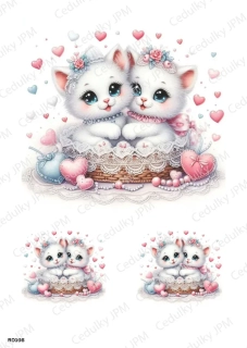 Rýžový a Soft  papír  A4 pro decoupage- R0166