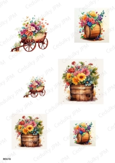 Rýžový a Soft  papír  A4 pro decoupage- R0170