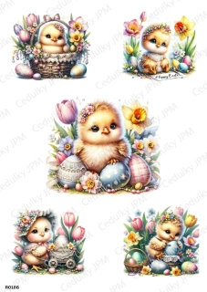 Rýžový a Soft  papír  A4 pro decoupage- R0186