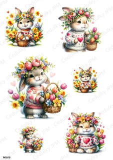 Rýžový a Soft  papír  A4 pro decoupage- R0188