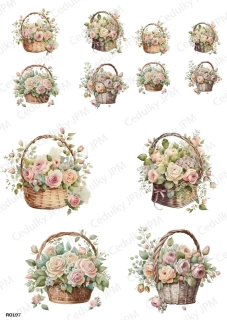 Rýžový a Soft  papír  A4 pro decoupage- R0197