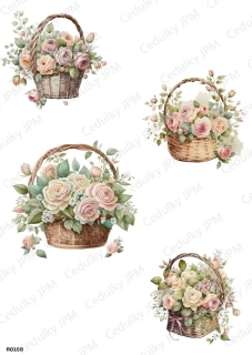 Rýžový a Soft  papír  A4 pro decoupage- R0198