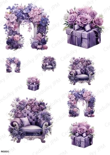 Rýžový a Soft  papír  A4 pro decoupage- R0200