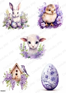 Rýžový a Soft  papír  A4 pro decoupage- R0202