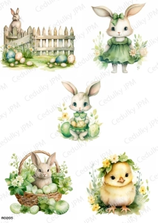 Rýžový a Soft  papír  A4 pro decoupage- R0205