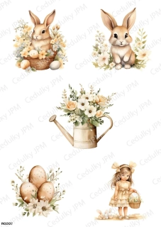 Rýžový a Soft  papír  A4 pro decoupage- R0207