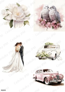 Rýžový a Soft  papír  A4 pro decoupage- R0208