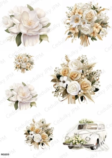 Rýžový a Soft  papír  A4 pro decoupage- R0209