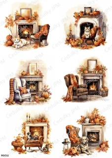 Rýžový a Soft  papír  A4 pro decoupage- R0212