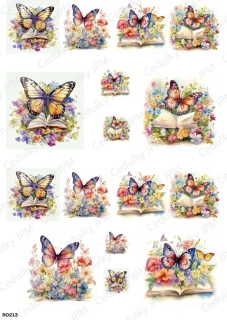 Rýžový a Soft  papír  A4 pro decoupage- R0213