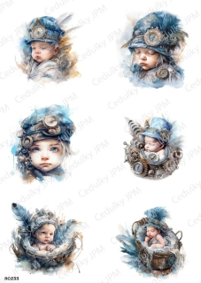 Rýžový a Soft  papír  A4 pro decoupage- R0233