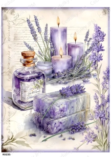 Rýžový a Soft  papír  A4 pro decoupage- R0235