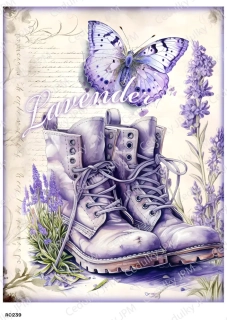 Rýžový a Soft  papír  A4 pro decoupage- R0239