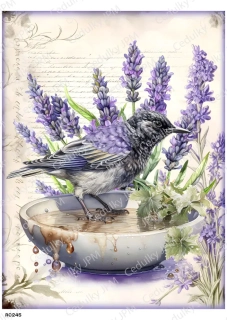 Rýžový a Soft  papír  A4 pro decoupage- R0245