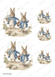Rýžový a Soft  papír  A4 pro decoupage- R0268