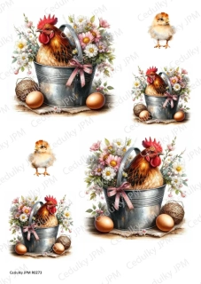 Rýžový a Soft  papír  A4 pro decoupage- R0273