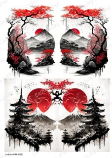 Rýžový a Soft  papír  A4 pro decoupage- R0292