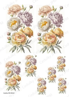 Rýžový a Soft  papír  A4 pro decoupage- R0319