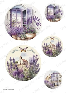 Rýžový a Soft  papír  A4 pro decoupage- R0324