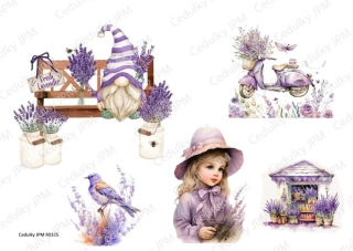 Rýžový a Soft  papír  A4 pro decoupage- R0325