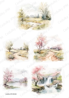 Rýžový a Soft  papír  A4 pro decoupage- R0330