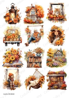 Rýžový a Soft  papír  A4 pro decoupage- R0334