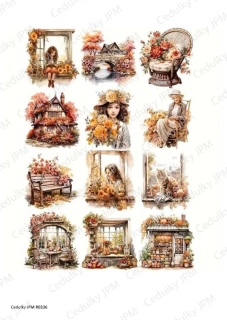 Rýžový a Soft  papír  A4 pro decoupage- R0336