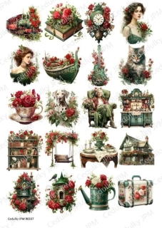 Rýžový a Soft  papír  A4 pro decoupage- R0337