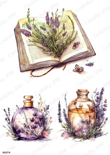 Rýžový a Soft  papír  A4 pro decoupage- R0374