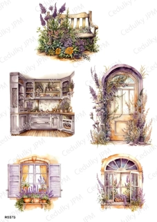 Rýžový a Soft  papír  A4 pro decoupage- R0375