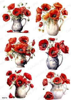 Rýžový a Soft  papír  A4 pro decoupage- R0379