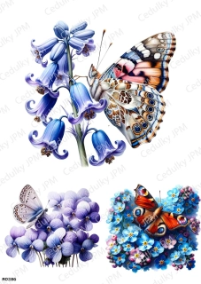 Rýžový a Soft  papír  A4 pro decoupage- R0386