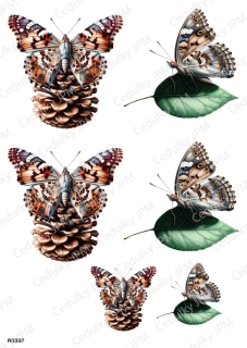 Rýžový a Soft  papír  A4 pro decoupage- R0387