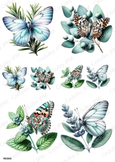 Rýžový a Soft  papír  A4 pro decoupage- R0389