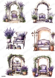 Rýžový a Soft  papír  A4 pro decoupage- R0390