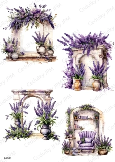 Rýžový a Soft  papír  A4 pro decoupage- R0391