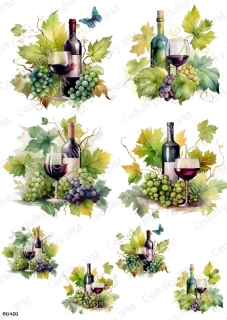 Rýžový a Soft papír A4 pro decoupage- R0401