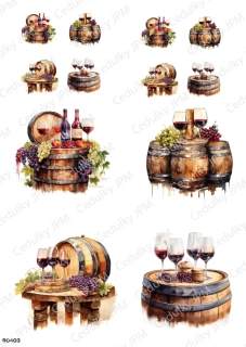 Rýžový a Soft papír A4 pro decoupage- R0403