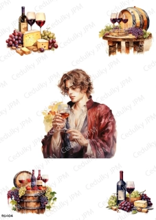 Rýžový a Soft papír A4 pro decoupage- R0404